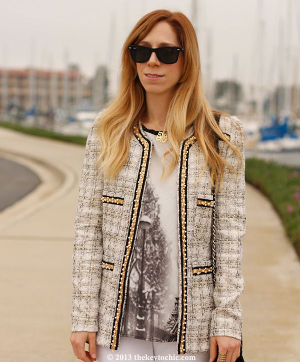 Boohoo Boutique Grace foil boucle jacket