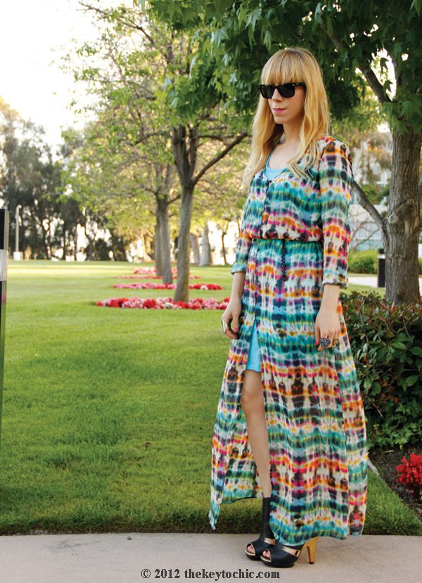 zara tie dye maxi dress