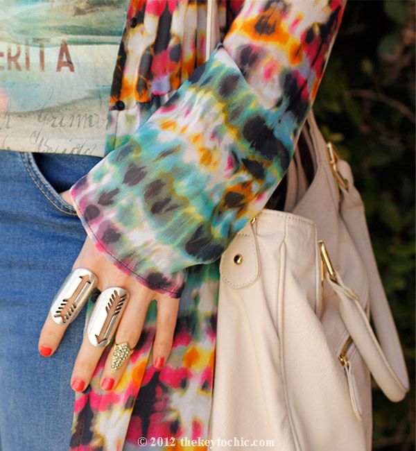 Zara tie dye dress, Topshop ombre jeans, Aldo Maune wedges, Los Angeles fashion blogger, southern California style