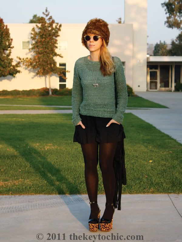 Albertus Swanepoel for Target Layla hat, Steve Madden Shazzam leopard heels, Los Angeles fashion blogger