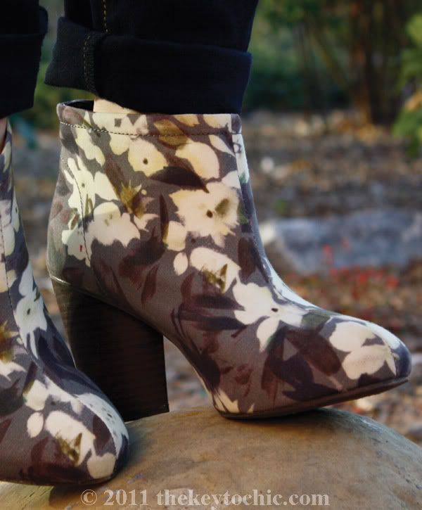 H&M Conscious floral booties