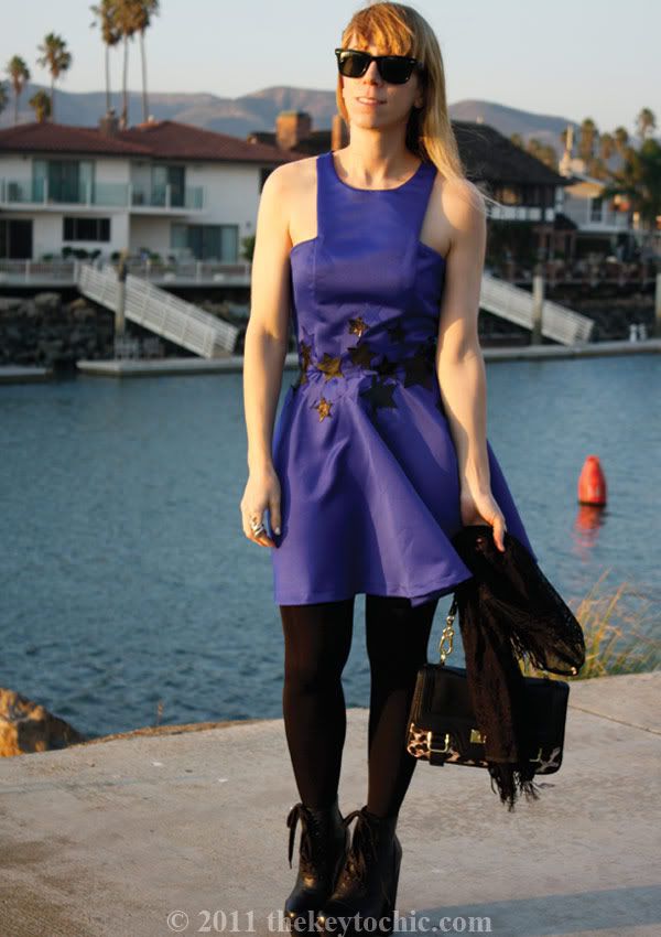 Lauren Nicole fit and flare dress, Los Angeles fashion blogger