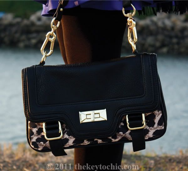 Olivia + Joy leopard print handbag, Los Angeles fashion blogger