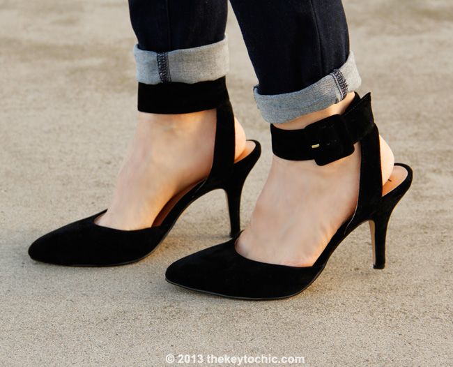 Luichiny Law Rence ankle strap heels pumps