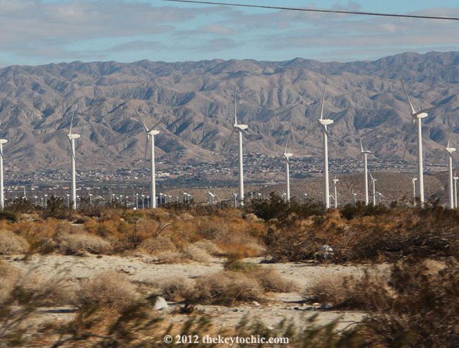 Palm Springs windmills, California desert