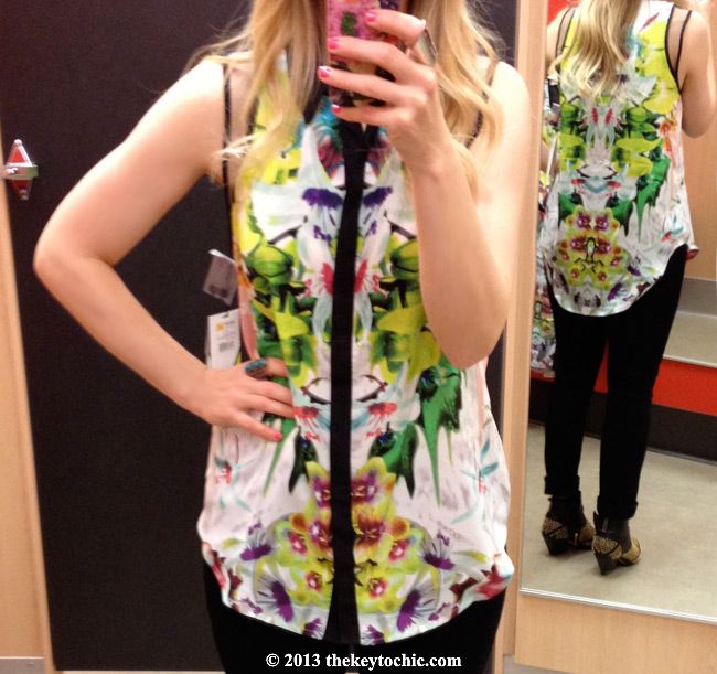 Prabal Gurung for Target first date sleeveless blouse, Prabal Gurung for Target fitting room review