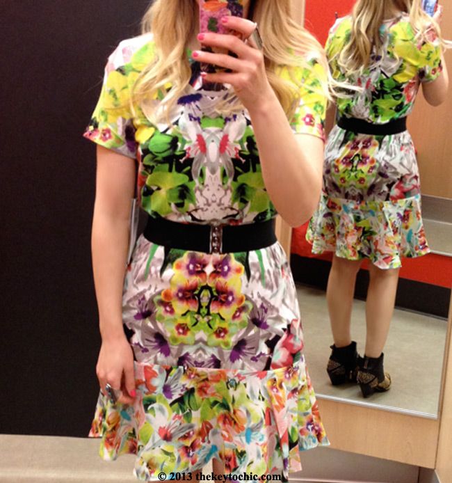 Prabal Gurung for Target first date drop waist dress, Prabal Gurung for Target fitting room review
