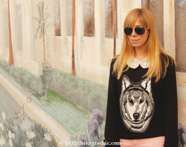 h&m wolf sweater