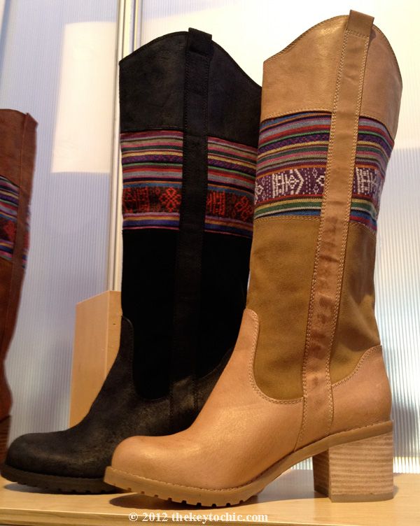 Seychelles fabric Southwestern knee boots