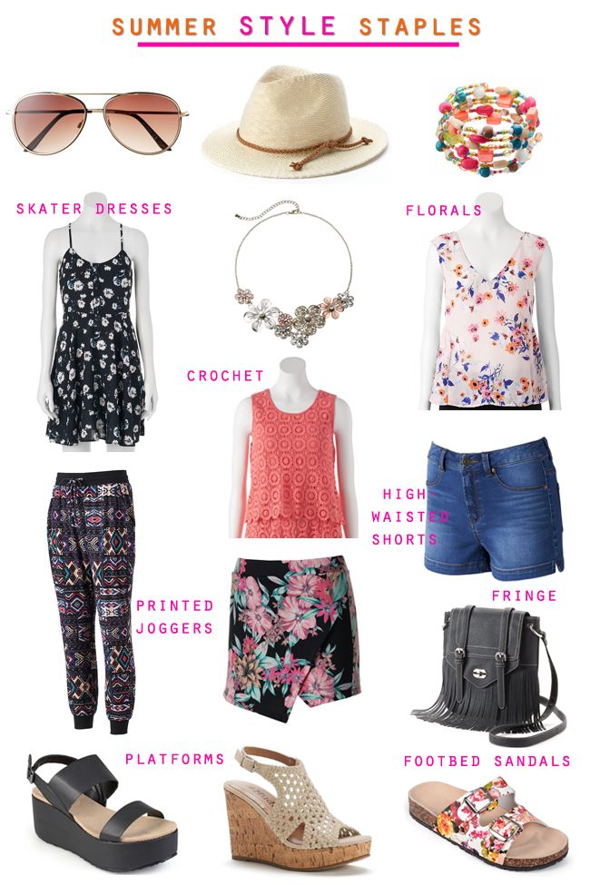 Summer 2015 Kohls Style, fashion trends for summer at Kohl's Juniors department