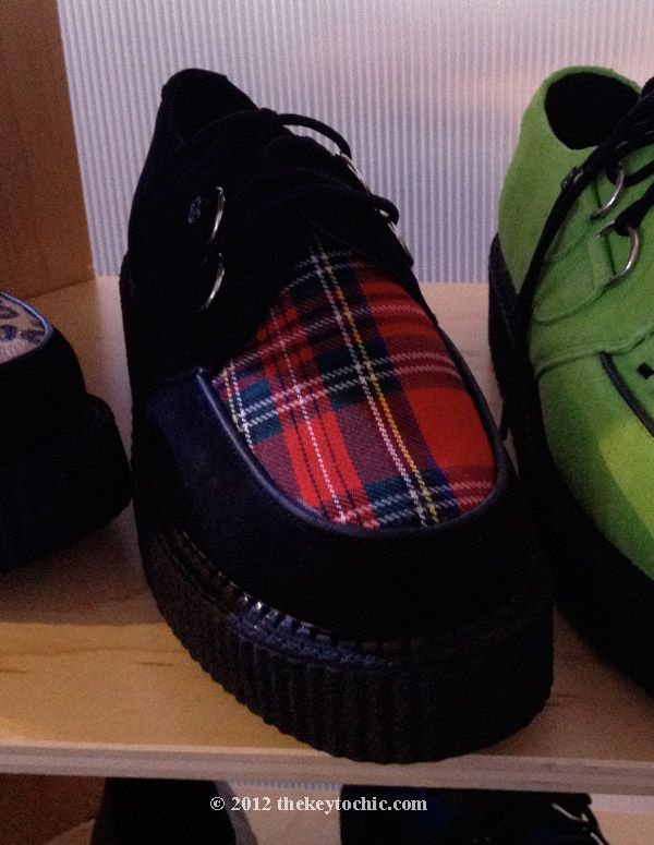 TUK plaid creepers