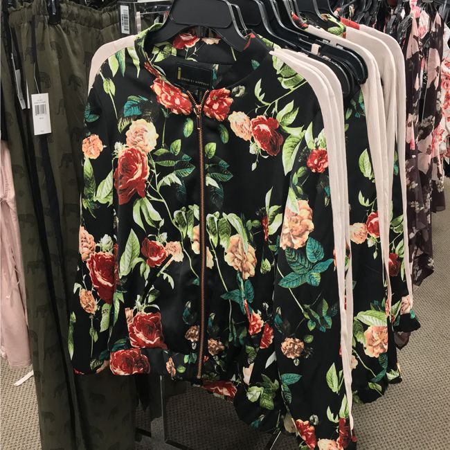 i jeans by Buffalo floral bomber jacket