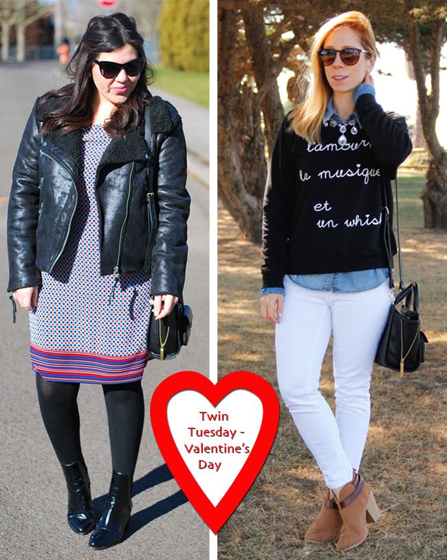 Twin Tuesday what to wear on Valentine's Day
