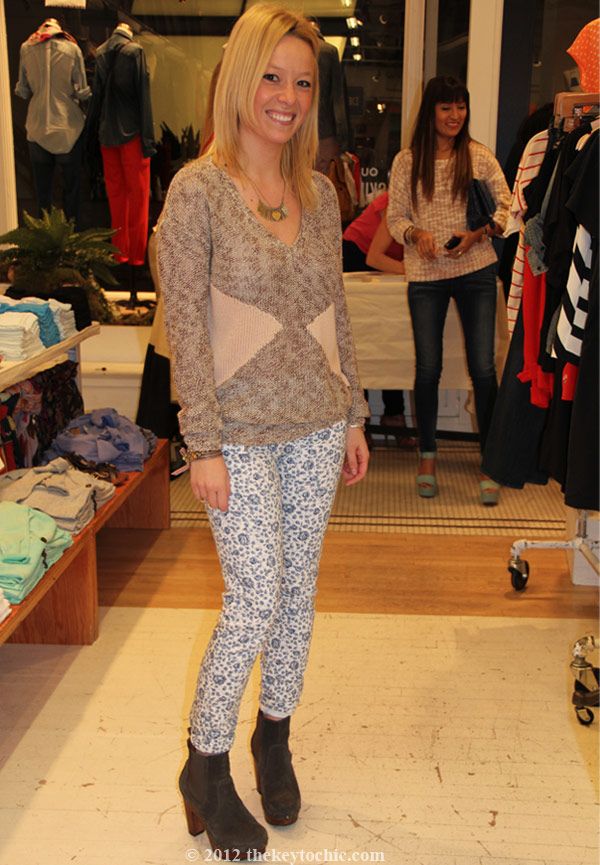 madewell skinny floral jeans