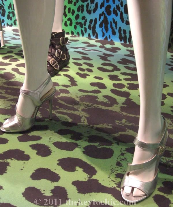 Versace for H&M silver heels