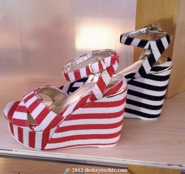 Very Volatile striped wedges