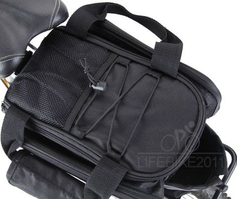 Bike Bag Bicycle Rear Seat Pannier Cycling Frame Pack Bag Shoulder Bag 