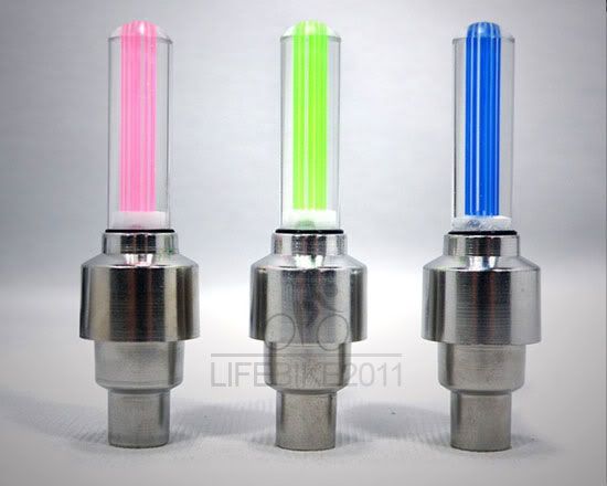 Car Bike Bicycle Tire Wheel Valve Led Flash Light  