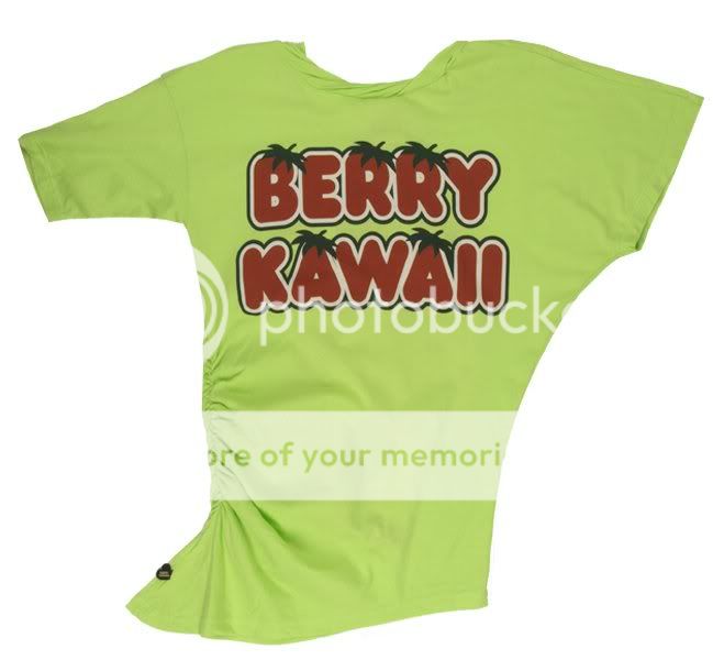 Harajuku Lovers Strawberry Baby Lime Green Loose Top  