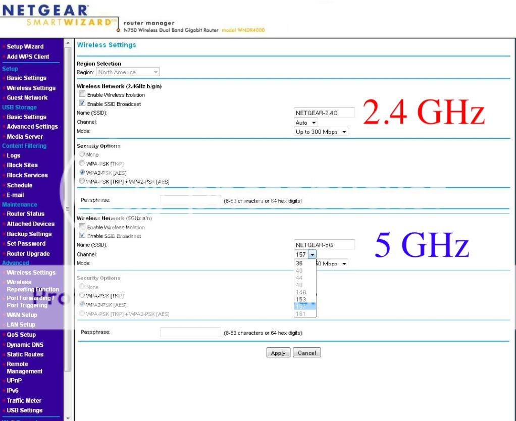 netgear wireless channel settings note all the cool networking options 