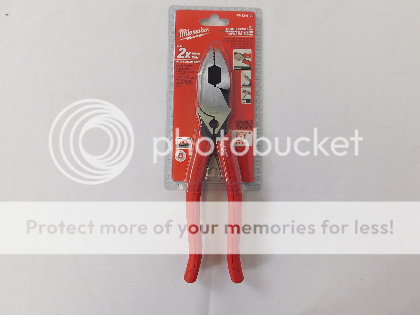 Milwaukee 48226100 inch High Leverage Linemans Pliers with Crimper