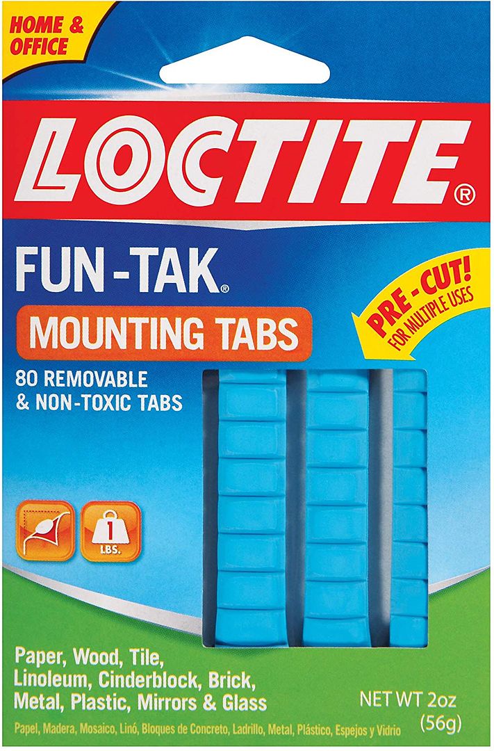 Loctite Fun-Tak Mounting Putty Tabs, 2-Ounce (1865809 ...