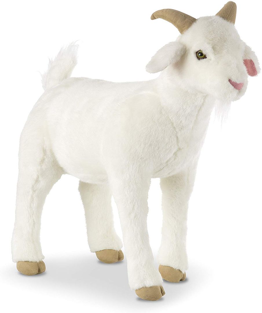 Melissa And Doug 8807 Standing Lifelike Plush Goat Stuffed Animal 22 X