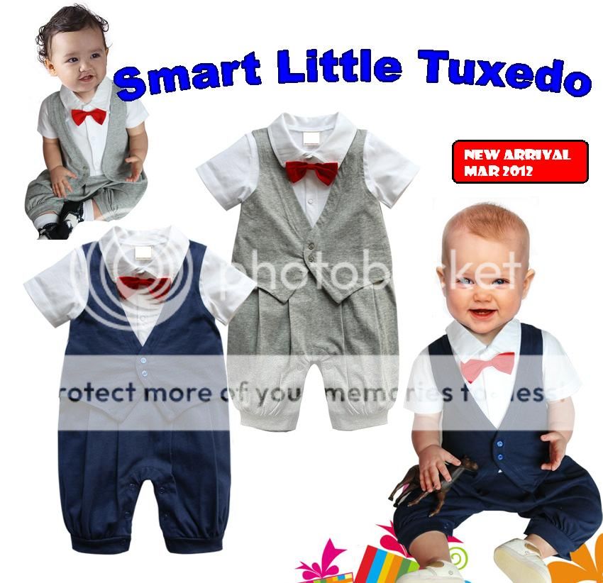   of Smart Tuxedo Suit Shirt + Pants + Bowtie + Vest All In One Piece