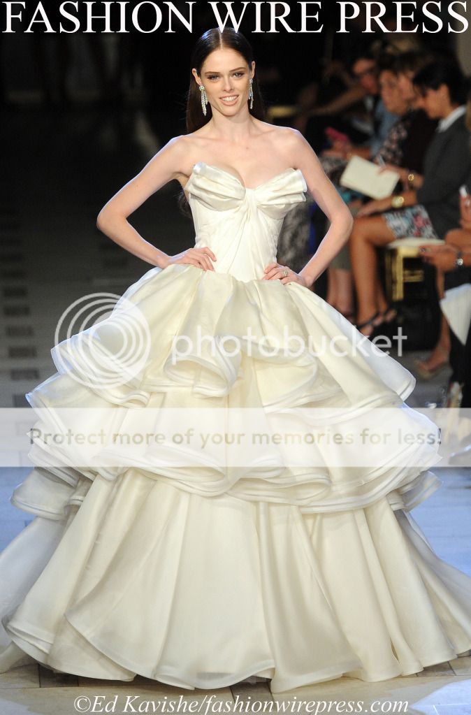 a thing of beauty: Stunning Coco Rocha at Zac Posen SS2013