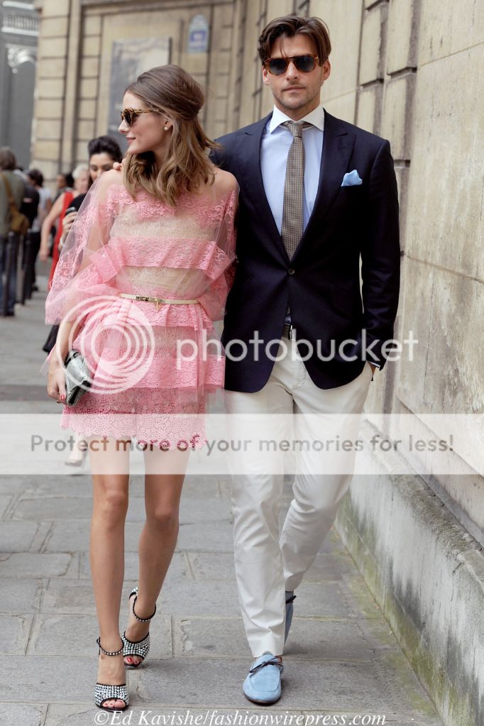 a thing of beauty: At Valentino Haute Couture: Olivia Palermo and ...