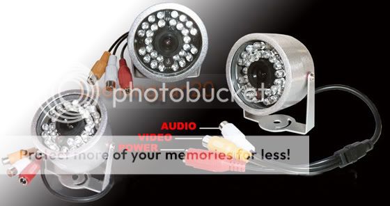 NEW WATERPROOF 30 IR LED CCTV COLOUR CAMERA WITH AUDIO  