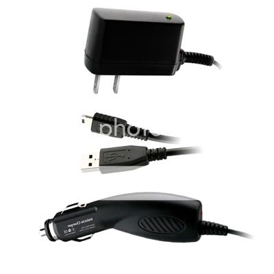 Item Accessory Bundle Micro USB Car Charger & Home AC Charger & USB 