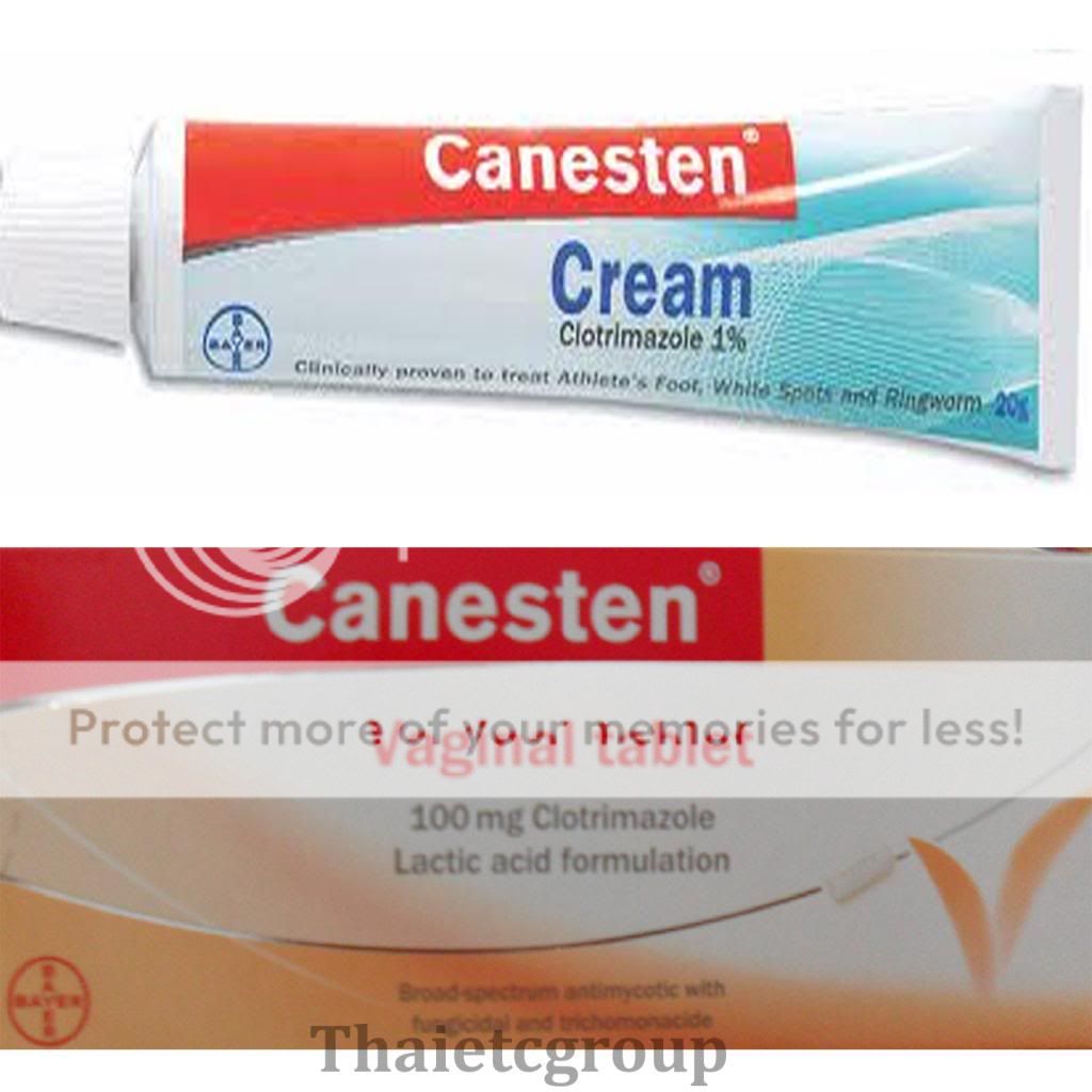 有关以下物品的详细资料: 6 canesten tablets 20g