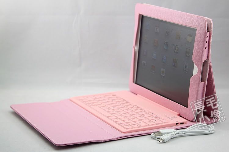   Cover with Wireless Bluetooth Keyboard for Apple iPad 2, Brand New