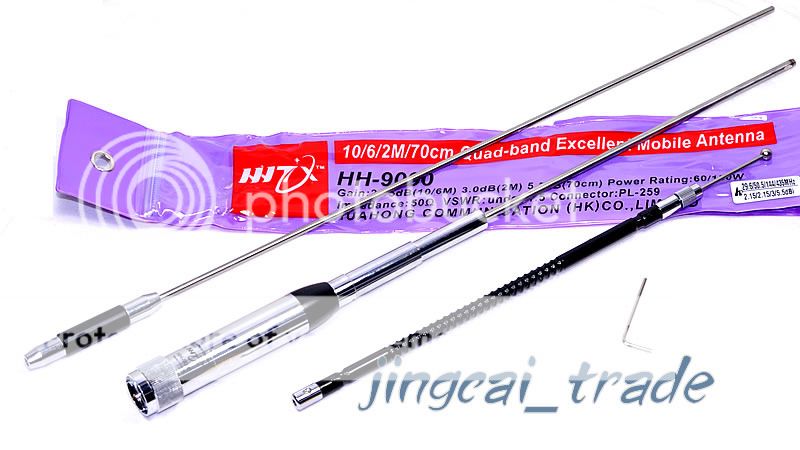Original HH-9000 10/6/2M/70CM High Gain QUAD-BAND Antenna PL259 for Car ...