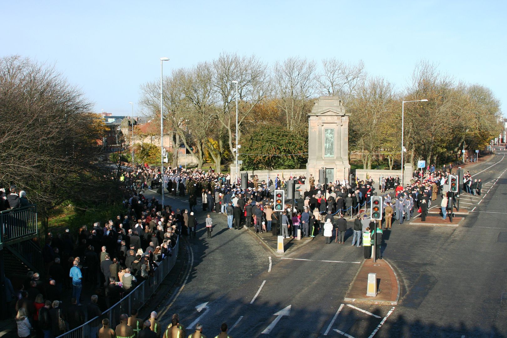 Remembrance Sunday Gateshead Cenotaph