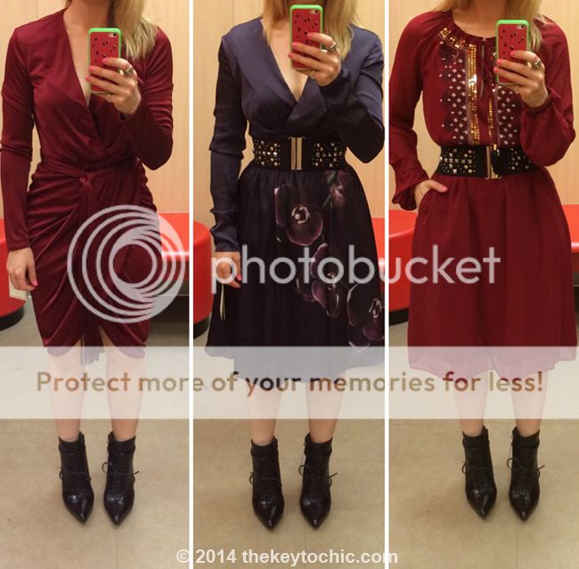 Altuzarra for Target wrap dress and red peasant dress