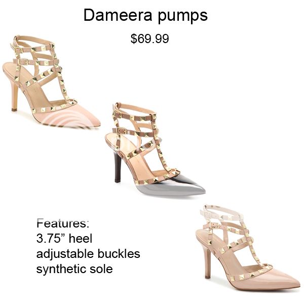 Jessica Simpson Dameera Studded Pumps, Valentino Rockstud heel dupes