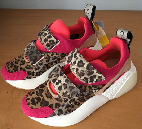 stella mccartney eclypse leopard print sneakers