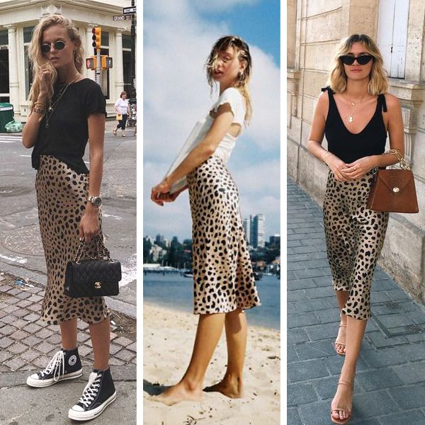 Realisation Par Naomi leopard slip skirt