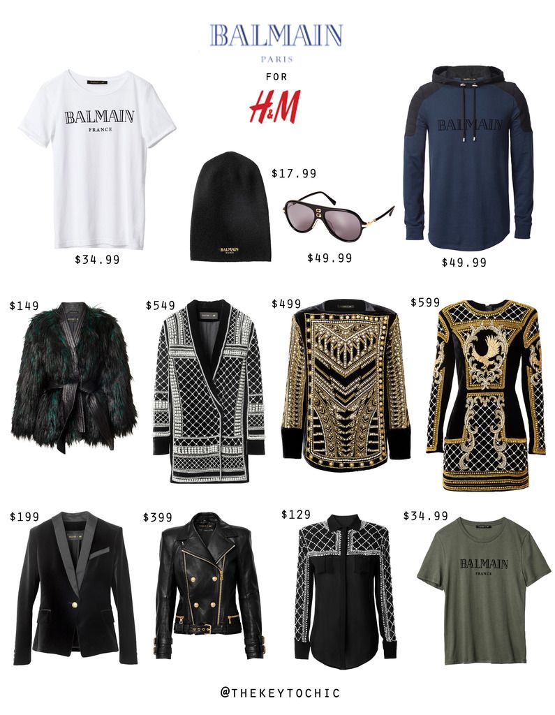 Balmain H&M lookbook