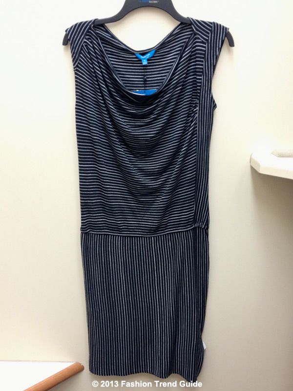 Derek Lam Kohl's DesigNation black striped drop waist dress