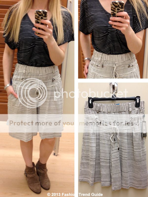 Derek Lam for Kohl's DesigNation striped top and striped shorts