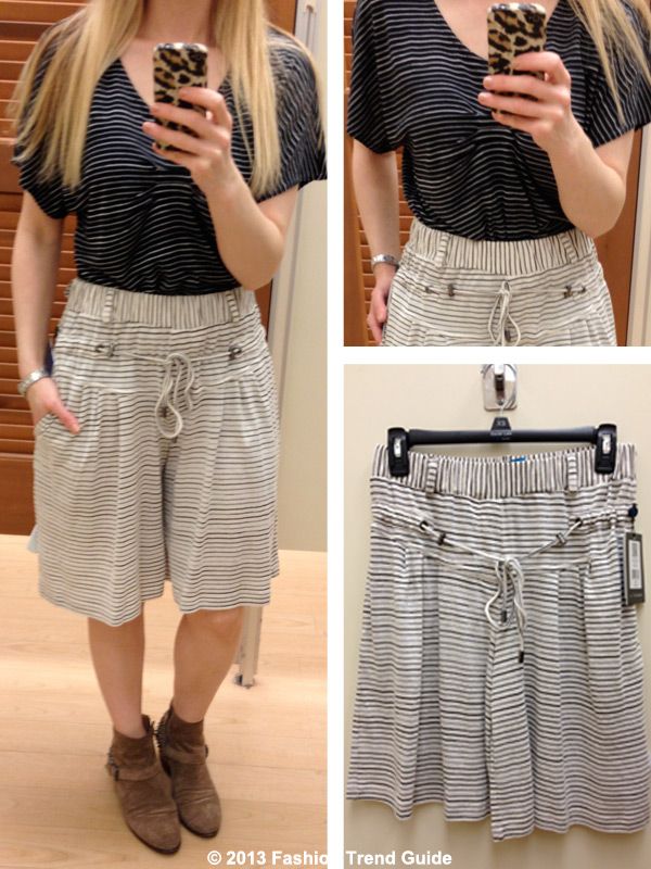 Derek Lam for Kohl's DesigNation striped top and striped shorts