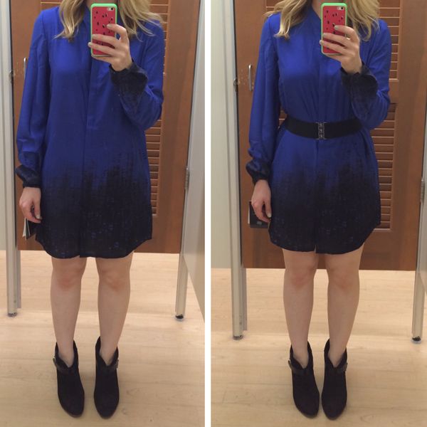 Elie Tahari for Kohls Blue Ombre Tunic