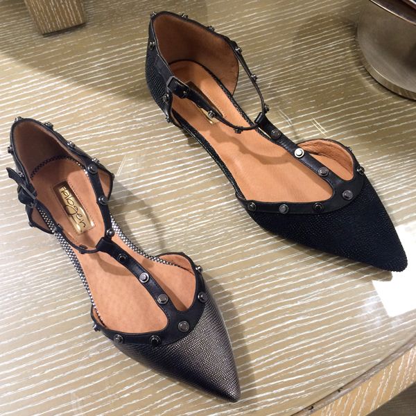 valentino t strap rockstud flats