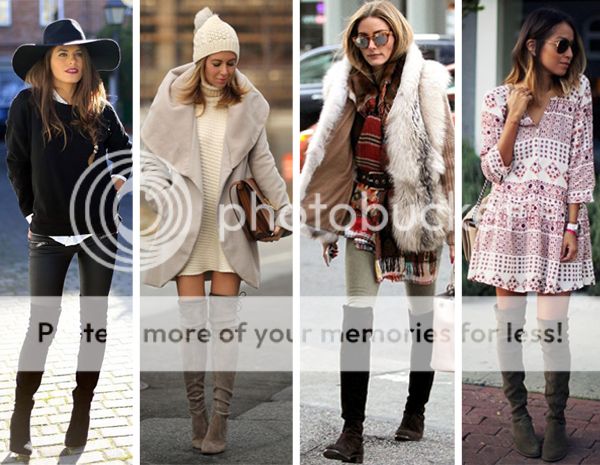 how to wear over the knee boots, Stuart Weitzman Highland boots street style