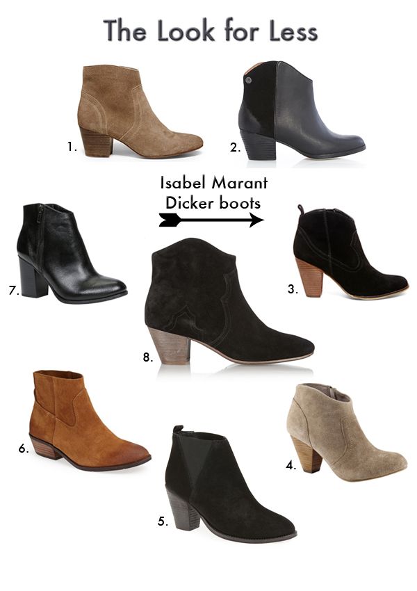 Isabel Marant Dicker boot look alike, Isabel Marant Dicker boot dupe