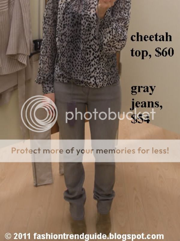 JLo cheetah top skinny jeans