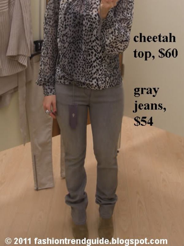 JLo cheetah top skinny jeans